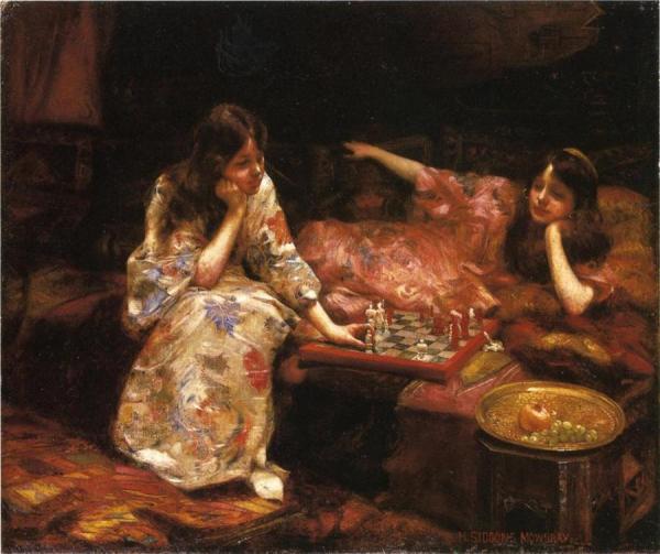 Repose - A Game Of Chess by Henry Siddons Mowbray