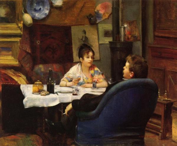 Studio Lunch by Henry Siddons Mowbray