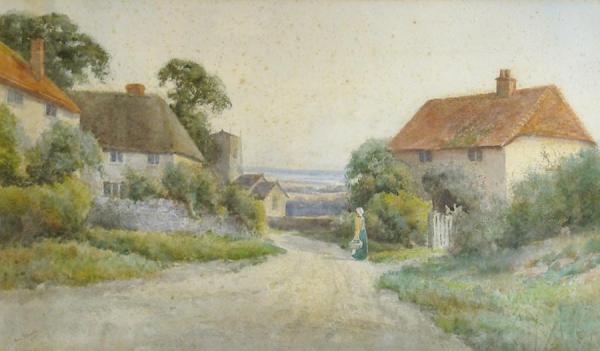 An English Rural Scene by Henry Stannard