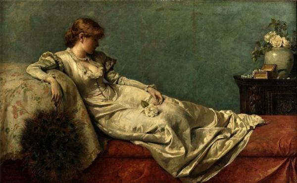 The Peacock Fan by Henry Thomas Schafer