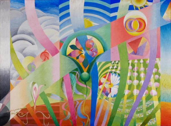 Symphonie Printaniere, 1932 by Henry Valensi Oil Painting Reproductions