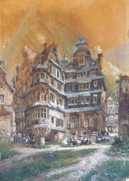The Old Rathaus, Moselle by Henry Valter