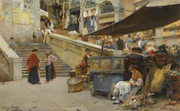 Henry Woods On The Foot Of The Rialto, Venice