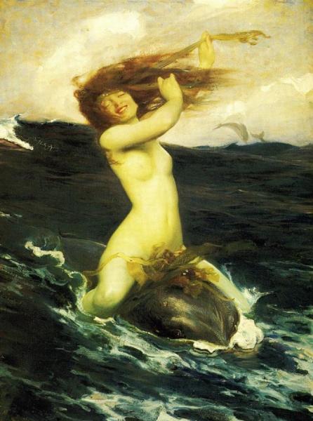 The Foam Sprite by Herbert James Draper Oil Painting Reproductions