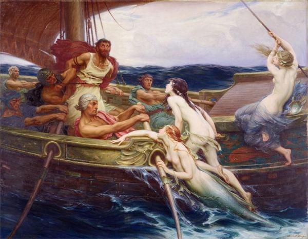 Ulysses And The Sirens by Herbert James Draper