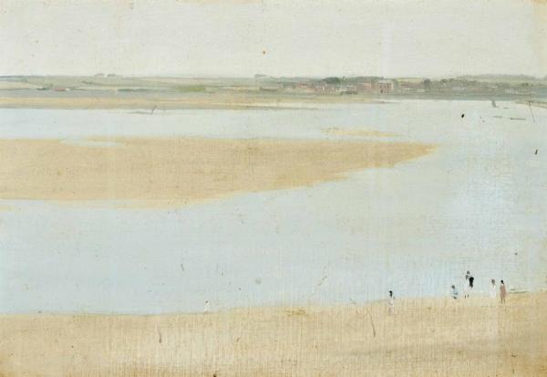 Low Tide by Herbert James Gunn Oil Painting Reproductions