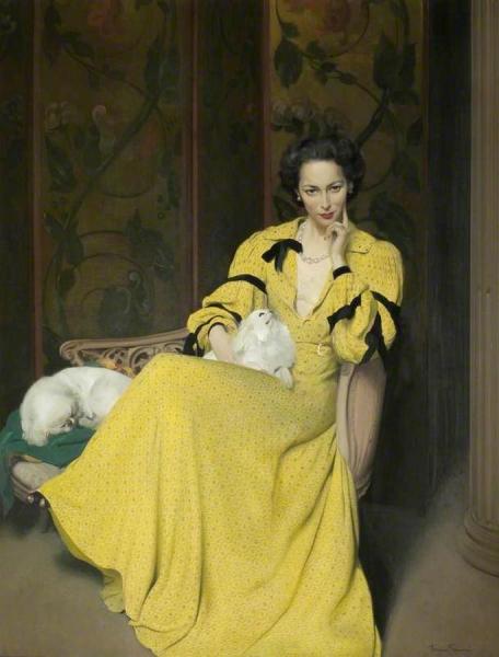 Pauline In The Yellow Dress by Herbert James Gunn