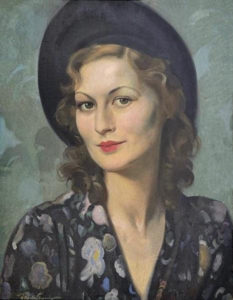 Portrait Of Midinette by Herbert James Gunn