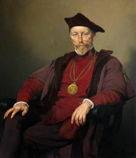 Herbert James Gunn Portrait Of Sir William Oliphant Hutchison (1889-1970)