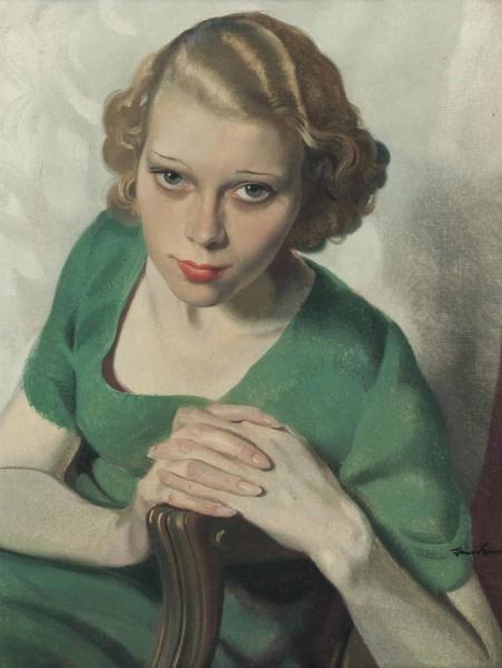 Herbert James Gunn Sonja In Green
