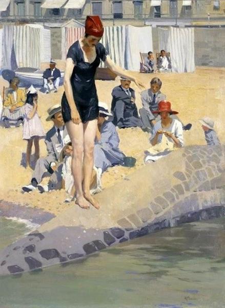Sunbathers by Herbert James Gunn