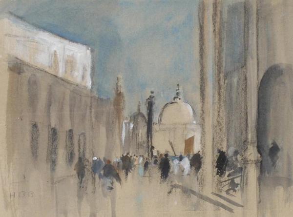 Hercules Brabazon Brabazon A Busy Street Scene