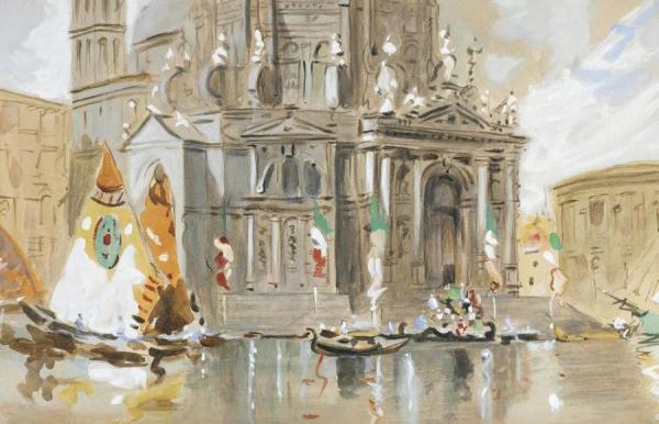 Santa Maria Della Salute, Venice by Hercules Brabazon Brabazon