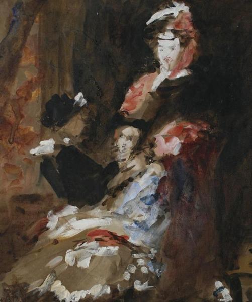 The Pink Earring by Hercules Brabazon Brabazon