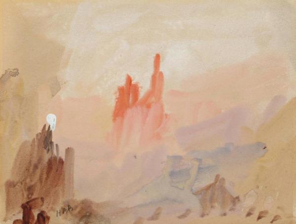 View Of A Citadel by Hercules Brabazon Brabazon