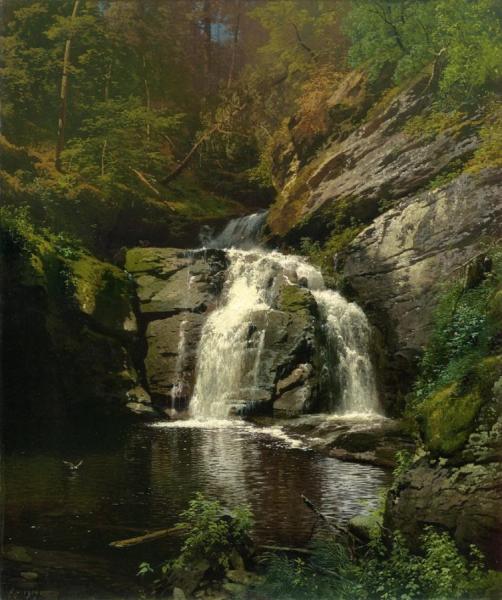 Buck Hills Falls (pennsylvania) by Herman Herzog