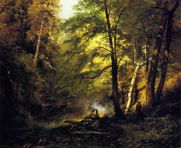 Campfire by Herman Herzog