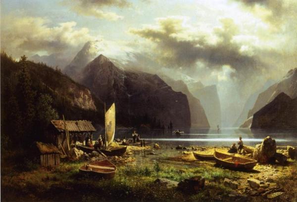 Fishing Village by Herman Herzog