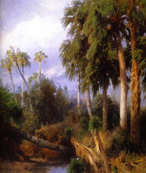 Florida Palms by Herman Herzog Oil Painting Reproductions