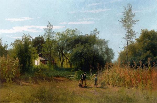 Hoeing by Herman Herzog