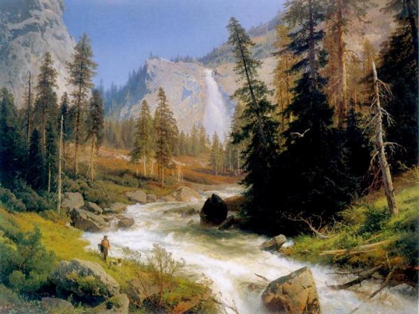 Nevada Fall, Yosemite by Herman Herzog