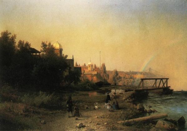 Niagara From The Museum, The Brink Of The Horseshoe by Herman Herzog