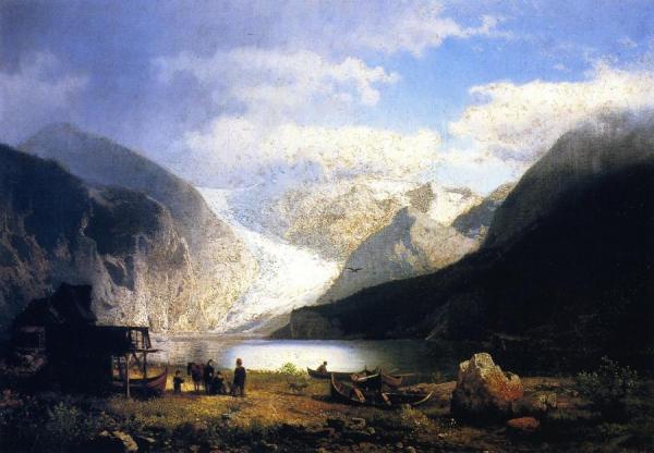 On A Glacier Lake by Herman Herzog