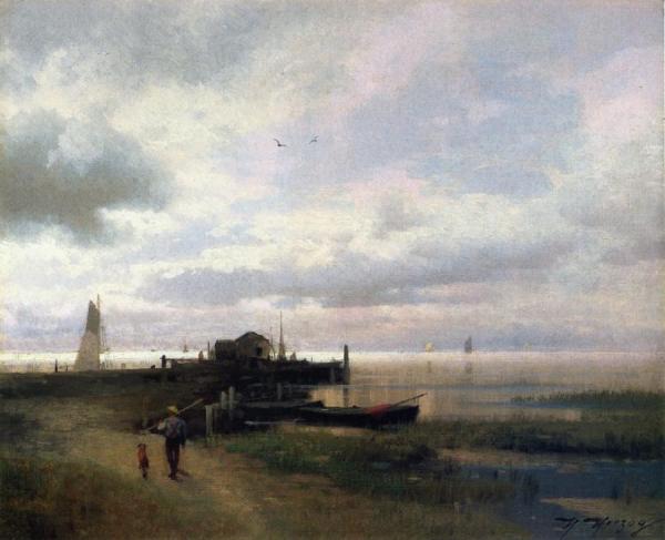 On The Chesapeake, Oxford by Herman Herzog