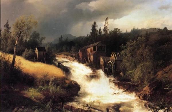 The Old Water Mill by Herman Herzog