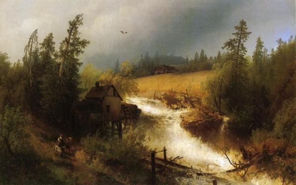 The Old Watermill by Herman Herzog