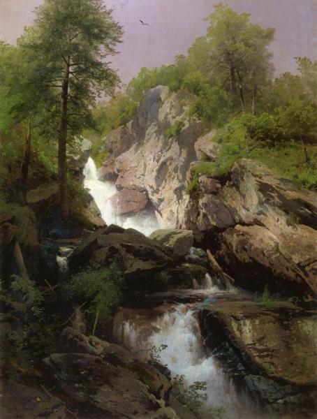 Waterfall by Herman Herzog