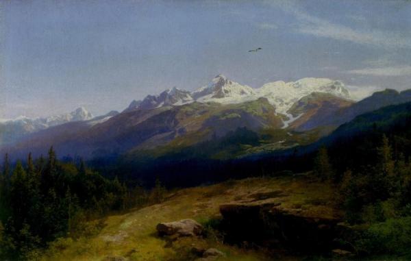 Western Landscape by Herman Herzog