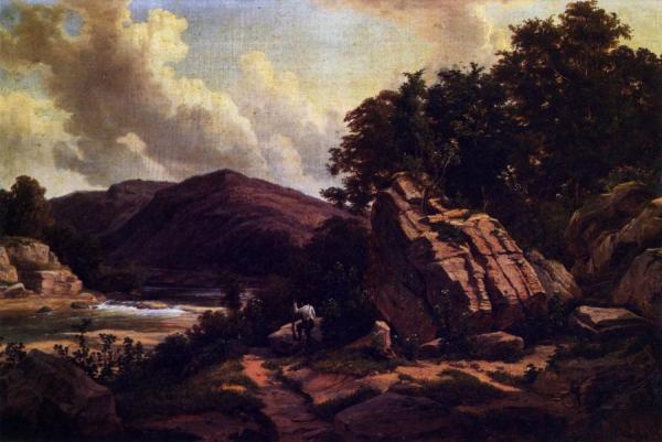 Falls Of The Colorado, Austin by Herman Lungkwitz