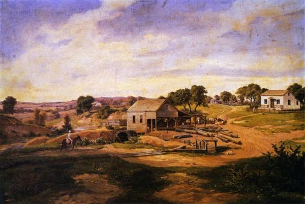 Guenther's Mill On Life Oak Creel by Herman Lungkwitz