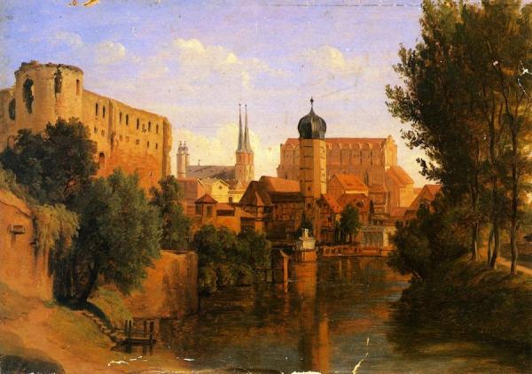 Halle An Der Saale by Herman Lungkwitz