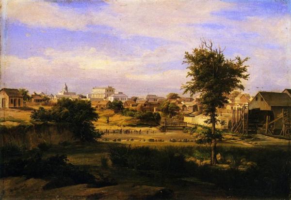Lewis Grist Mill by Herman Lungkwitz Oil Painting Reproductions