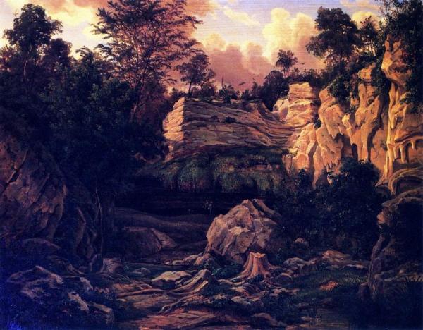 West Cave On The Pedernales by Herman Lungkwitz