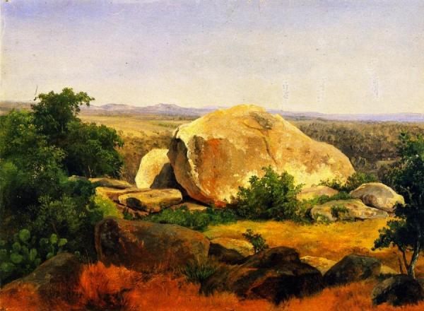 Herman Lungkwitz Yellow Boulders On Bear Mountain