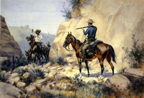 Arresting The Smuggler by Herman W. Hansen Oil Painting Reproductions