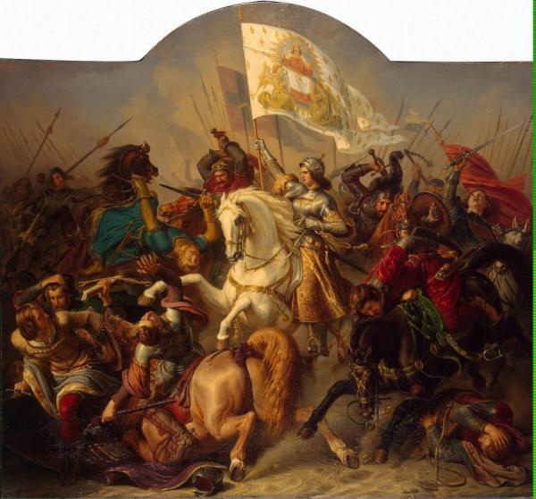 Joan Of Arc In Battle by Hermann Anton Stilke