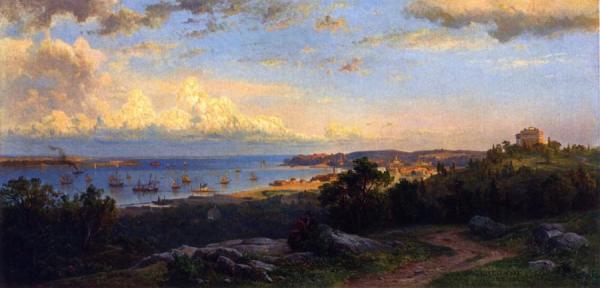 Panoramic River View by Hermann Fuechsel