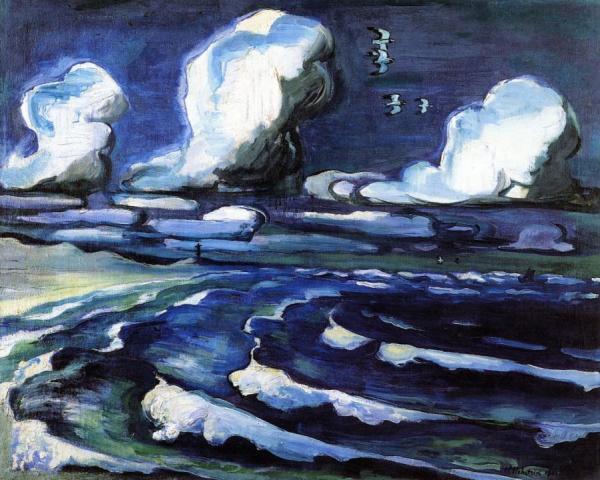 Autumn Sea by Hermann Max Pechstein