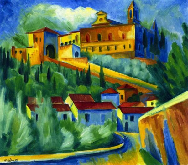 Charterhouse Of Florence by Hermann Max Pechstein