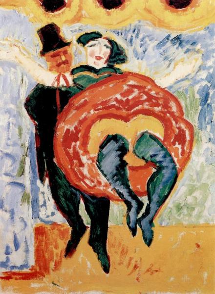 Dancing Couple by Hermann Max Pechstein Oil Painting Reproductions