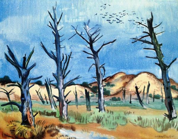 Dead Wood by Hermann Max Pechstein Oil Painting Reproductions