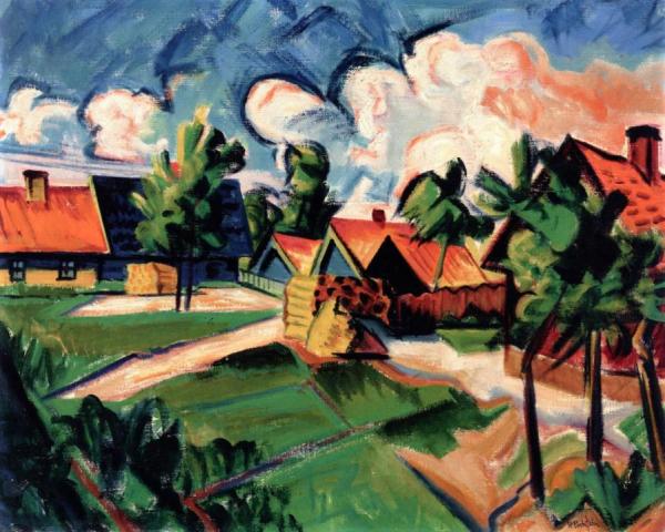 Evening Clouds by Hermann Max Pechstein