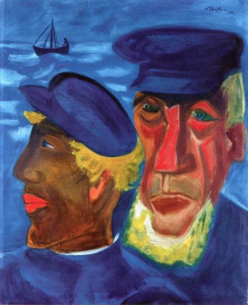 Fishermen's Heads by Hermann Max Pechstein Oil Painting Reproductions