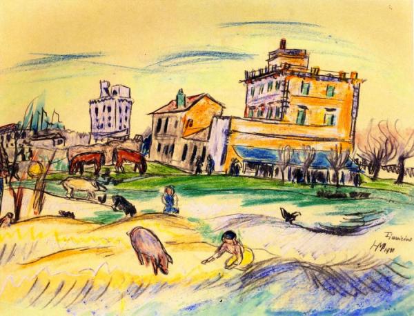 Fiumicino by Hermann Max Pechstein