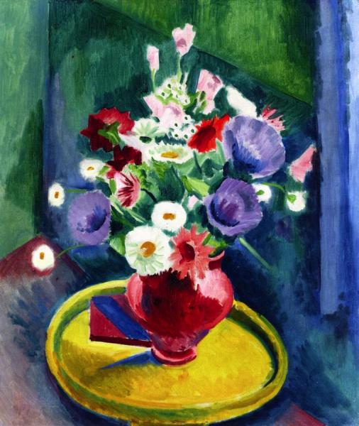 Flowers by Hermann Max Pechstein Oil Painting Reproductions