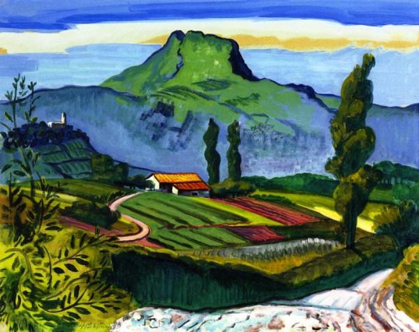 French Countryside by Hermann Max Pechstein